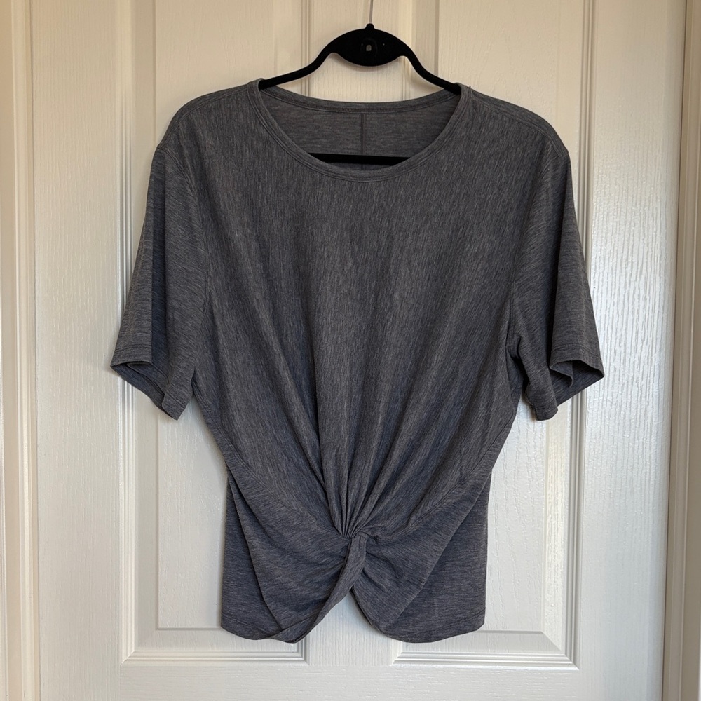 lululemon athletica Charcoal Knot Front Tee